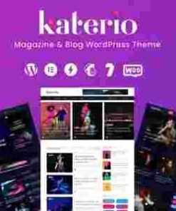 Katerio Theme GPL Magazines and Blogs Theme