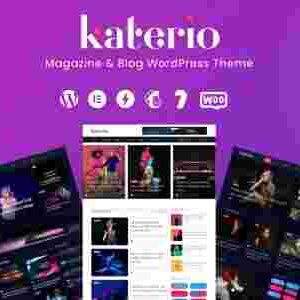 Katerio Theme GPL Magazines and Blogs Theme