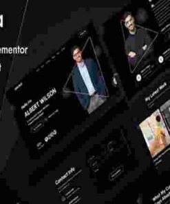 Awa Template Kit GPL Dark Portfolio Elementor