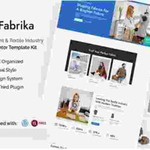 Fbrika GPL Garment and Textile Industry Elementor Template Kit