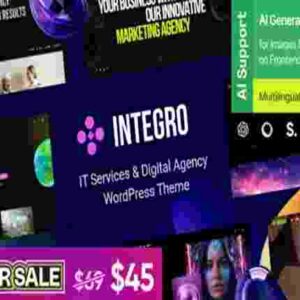 Integro Theme GPL IT Services & Digital Agency WordPress Theme