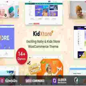 KidXtore Theme GPL Kids Clothing and Toys Store Elementor WooCommerce WordPress Theme