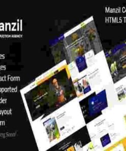 Manzil Theme GPL Construction and Building WordPress Theme
