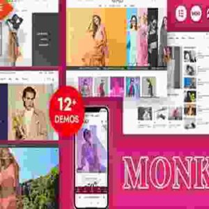 Monki Theme GPL Elementor Fashion WooCommerce WordPress Theme