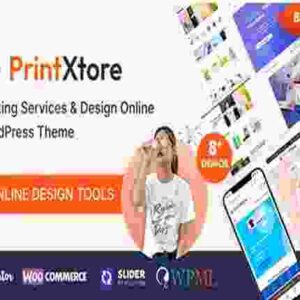 PrintXtore Theme GPL Printing Services & Design Online WordPress WooCommerce Theme