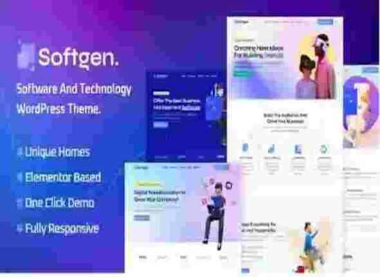 Softgen Theme GPL 1.0.5 Software & Technology WordPress Theme - Best ...