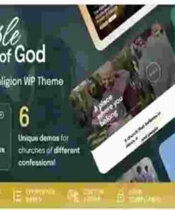 Temple of God Theme GPL Religion and Church WordPress Theme