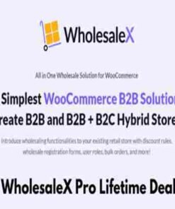 WholesaleX Pro Lifetime Deal WooCommerce B2B Solution to Create B2B and B2B + B2C Hybrid Stores
