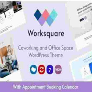 Worksquare Theme GPL Coworking and Office Space WordPress Theme