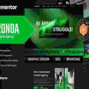 Zaronoa Template Kit GPL Creative Digital Agency Elementor Template Kit