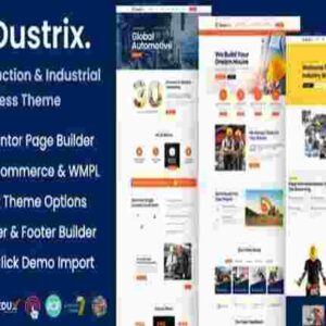 Dustrix Theme GPL Construction and Industry WordPress Theme