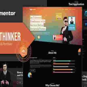 Freethinkr Template Kit GPL Freelancer & Portfolio Elementor