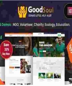 GoodSoul Theme GPL Charity & Fundraising WordPress Theme
