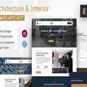 InteriorX GPL Elementor Template Kit for Interior Design