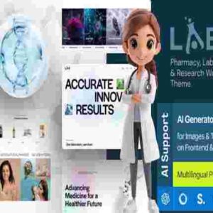 Lab Theme GPL Pharmacy, Laboratory & Research WordPress Theme