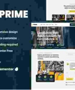 Prime Kits Industrial & Manufacturing Elementor Template Kit