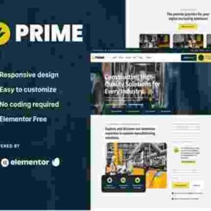 Prime Kits Industrial & Manufacturing Elementor Template Kit