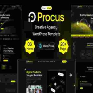 Procus Theme GPL Modern Creative Digital Agency WordPress Theme