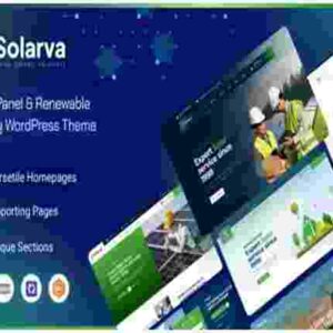 Solarva Theme GPL Ecology & Solar Energy Theme