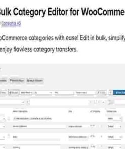 Bulk Category Editor GPL WooCommerce