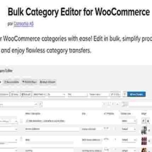 Bulk Category Editor GPL WooCommerce