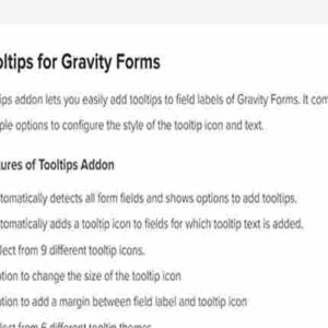 Gravity Forms Tooltips GPL