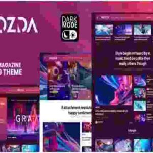 Mozda Micro Magazine & Blog Theme GPL – with Dark Mode