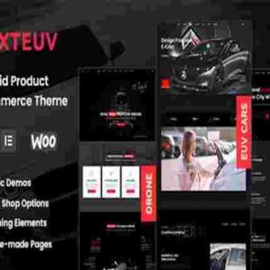 NextEuv Theme GPL EV Shop, Single Product Store WordPress