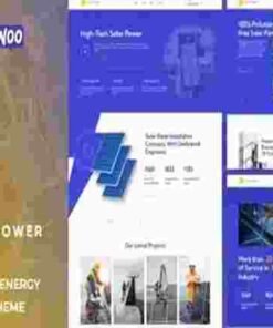 SunPower Theme GPL Solar Renewable Energy Theme