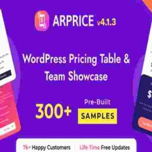 ARPrice GPL Responsive WordPress Pricing Table Plugin