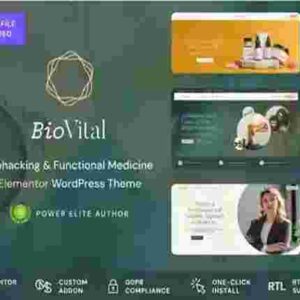 BioVital Theme GPL Functional Medicine Doctor Theme
