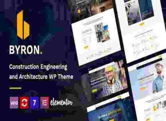 Byron Theme GPL 1.24 Construction and Engineering WordPress Theme ...