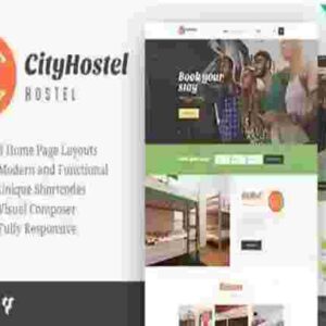 City Hostel Theme GPL A Travel & Hotel Booking WordPress Theme