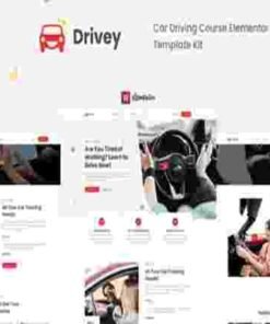 Drivey Car Driving Course Elementor Template Kit GPL