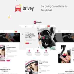 Drivey Car Driving Course Elementor Template Kit GPL
