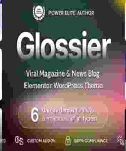 Glossier Theme GPL Newspaper & Viral Magazine WordPress Theme