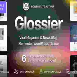 Glossier Theme GPL Newspaper & Viral Magazine WordPress Theme