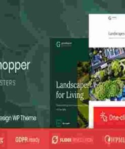 Grasshopper Theme GPL Landscape Design and Gardening Services WP Theme