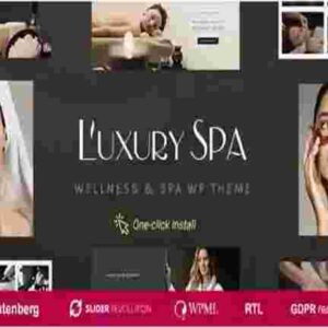 Luxury Spa Theme GPL Wellness and Beauty WordPress Theme