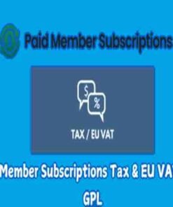 Paid Member Subscriptions Tax & EU VAT Rates GPL