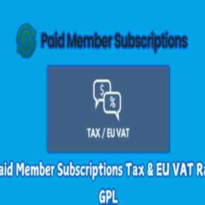 Paid Member Subscriptions Tax & EU VAT Rates GPL