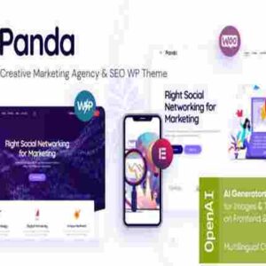 Panda Theme with Lifetime Key Creative Marketing Agency & SEO Theme
