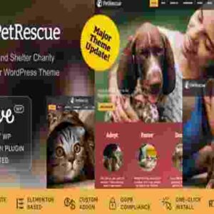 Pet Rescue Theme GPL Animals and Shelter Charity WP Theme