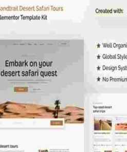Sandtrail Desert Safari Tours Elementor Template Kit GPL