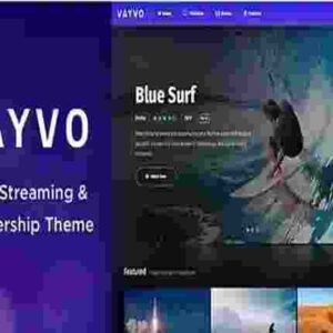 Vayvo Theme GPL Media Streaming & Membership Theme