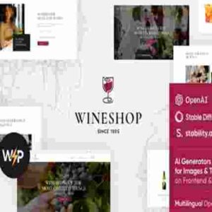 WineShop Theme GPL Food & Wine Online Store WordPress Theme