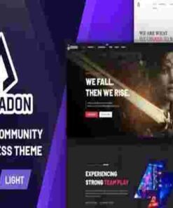 Armadon Theme GPL Gaming Community WordPress Theme