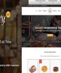 Bakery Theme GPL WordPress Bakery, Cakery & Food Theme