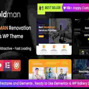 Boldman Theme GPL Handyman Renovation Services WordPress Theme