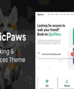 EpicPaws Theme GPL Dog Walking & Pet Services Theme